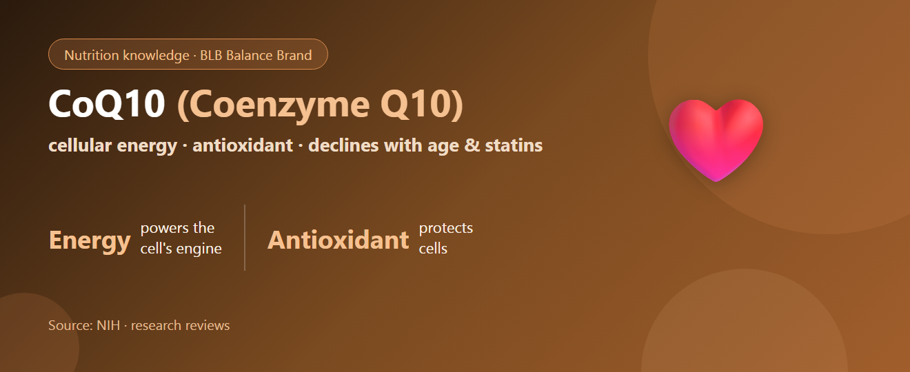 CoQ10 (Coenzyme Q10): What It Is, What It Helps, and How to Take It