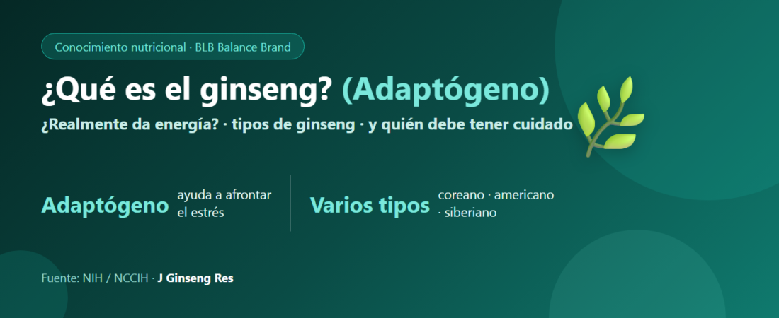 ¿Qué es el ginseng? ¿Da energía de verdad? Adaptógenos, tipos y precauciones