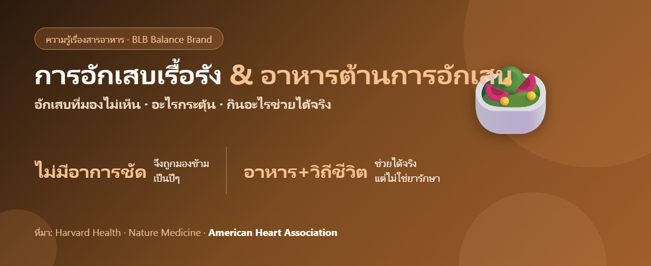 การอักเสบเรื้อรัง คืออะไร? อาหารต้านการอักเสบ กินอะไรช่วยได้จริง
