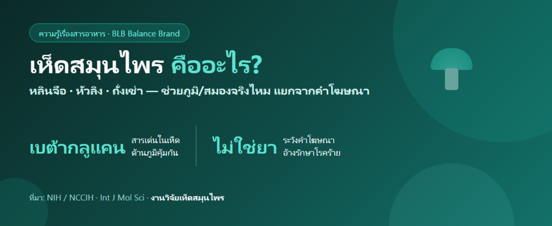 เห็ดสมุนไพรคืออะไร ช่วยภูมิ-สมองจริงไหม : เห็ดหลินจือ หัวลิง ถั่งเช่า และการแยกงานวิจัยจากคำโฆษณา