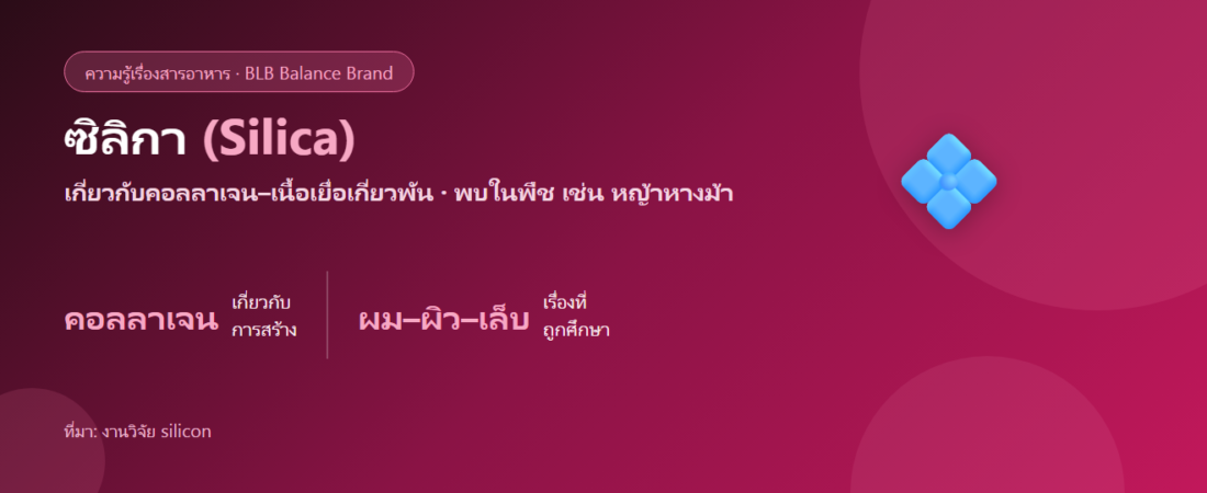 ซิลิกา (Silica) คืออะไร? แร่ธาตุที่ถูกพูดถึงเรื่องผิว ผม เล็บ และกระดูก