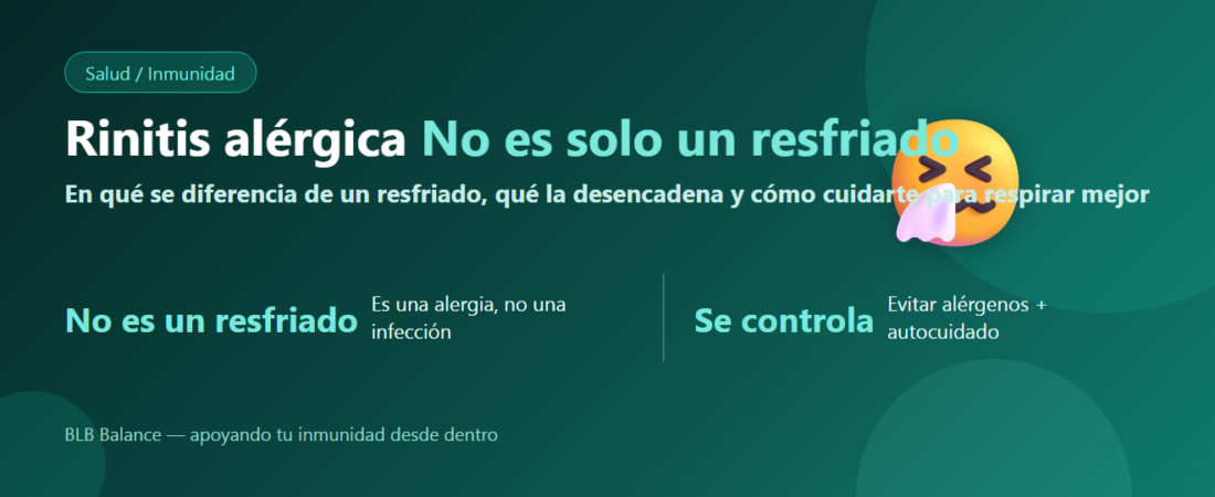 Rinitis alérgica (alergia al aire) — Causas y autocuidado | BLB Balance