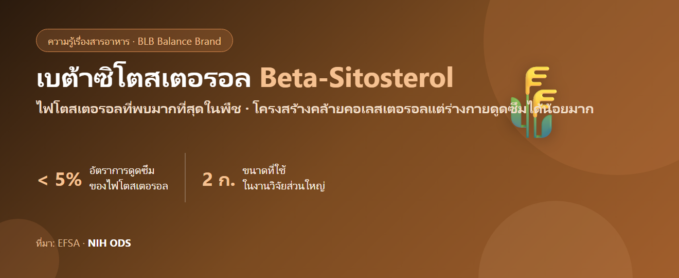 เบต้าซิโตสเตอรอล (Beta-Sitosterol) คืออะไร? ไฟโตสเตอรอลกับเรื่องไขมันที่ควรเข้าใจให้ถูก