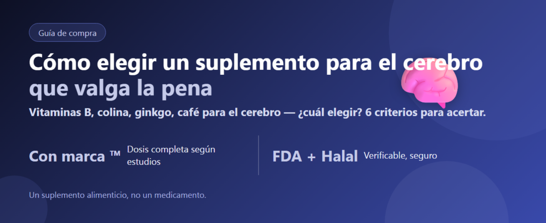 Cómo elegir un suplemento para el cerebro: qué hacen los ingredientes + 6 criterios | BLB K