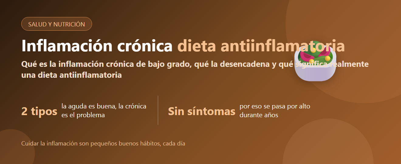 Inflamación crónica y dieta antiinflamatoria: qué es y qué comer | BLB