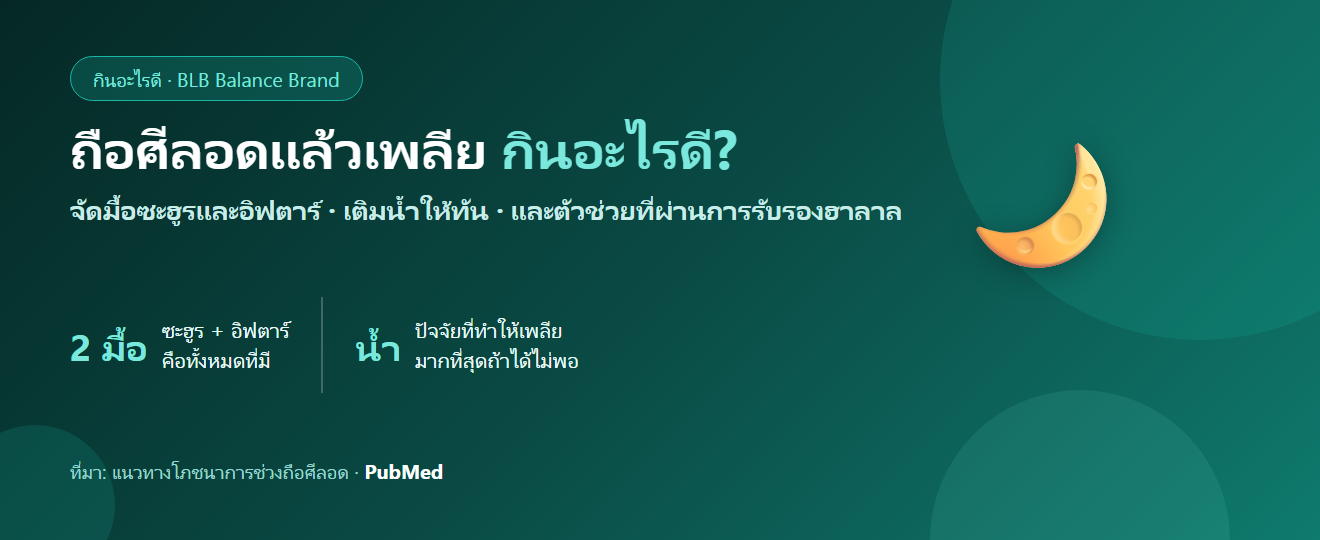 ช่วงถือศีลอด เพลียง่าย หมดแรงตอนบ่าย กินอะไรดี? จัดมื้อซะฮูร-อิฟตาร์ให้ร่างกายไหว