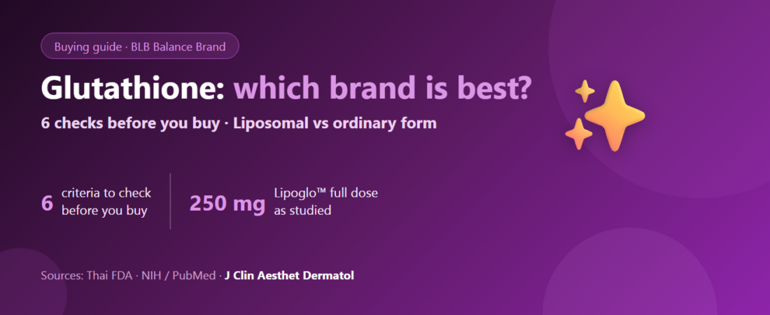 Which Glutathione Brand Is Best in 2026? 6 Criteria to Choose Value and Real Results | BLB Balance