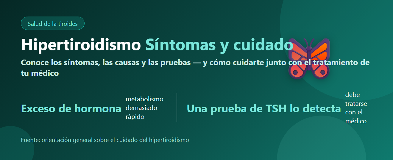 Hipertiroidismo (tiroides hiperactiva): síntomas, causas, pruebas y autocuidado | BLB