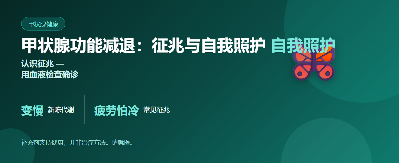 甲状腺功能减退的征兆与自我照护 | BLB Balance