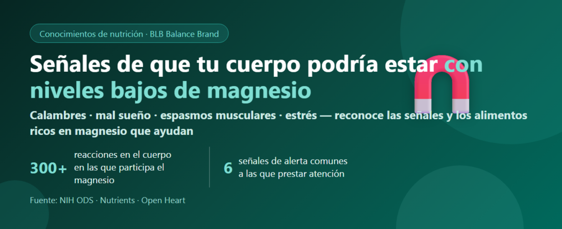 Señales de deficiencia de magnesio: síntomas, quiénes están en riesgo y alimentos ricos en magnesio | BLB