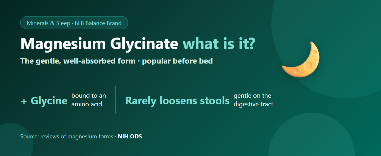 Magnesium Glycinate: What It Is, How It Differs From Other Forms, and Who It Suits