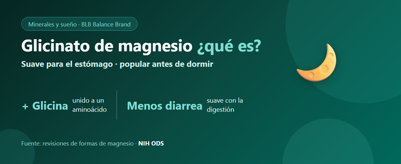 Glicinato de magnesio: qué es, en qué se diferencia y para quién