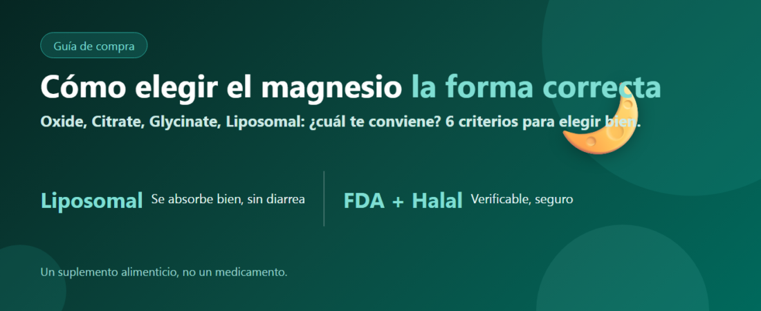 Cómo elegir el magnesio: Oxide, Citrate y Liposomal + 6 criterios | Lipo Mg