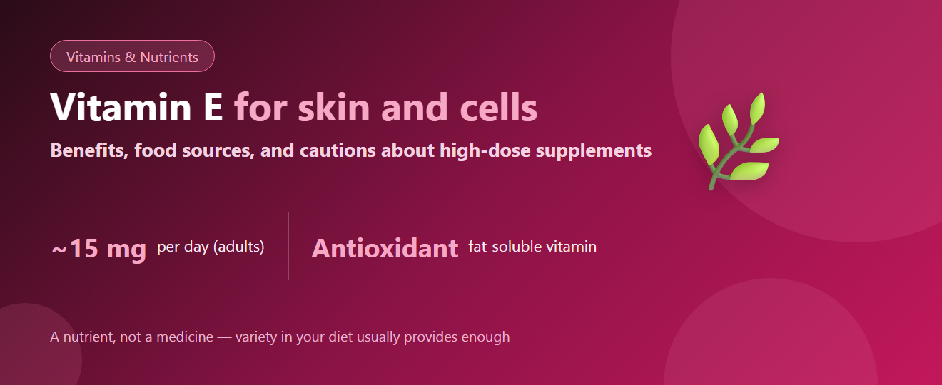 Vitamin E: Benefits, Food Sources, and Cautions