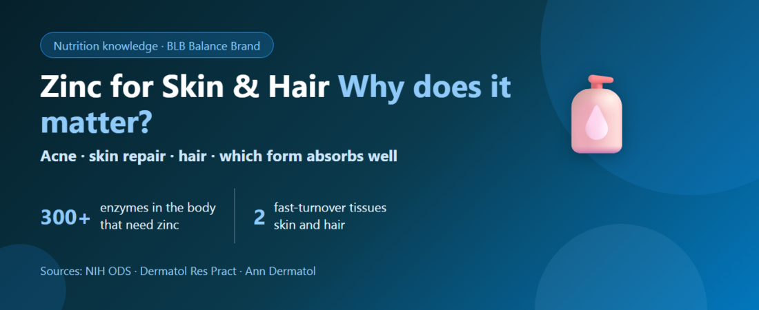 Zinc for Skin & Hair: Acne, Wound Healing and Hair Loss