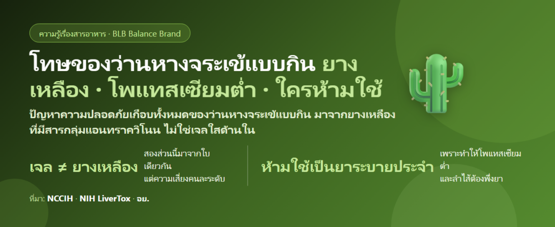 โทษของว่านหางจระเข้ (Aloe Vera) แบบกิน มีอะไรบ้าง? ยางเหลืองกับเจลคนละเรื่อง และใครห้ามใช้
