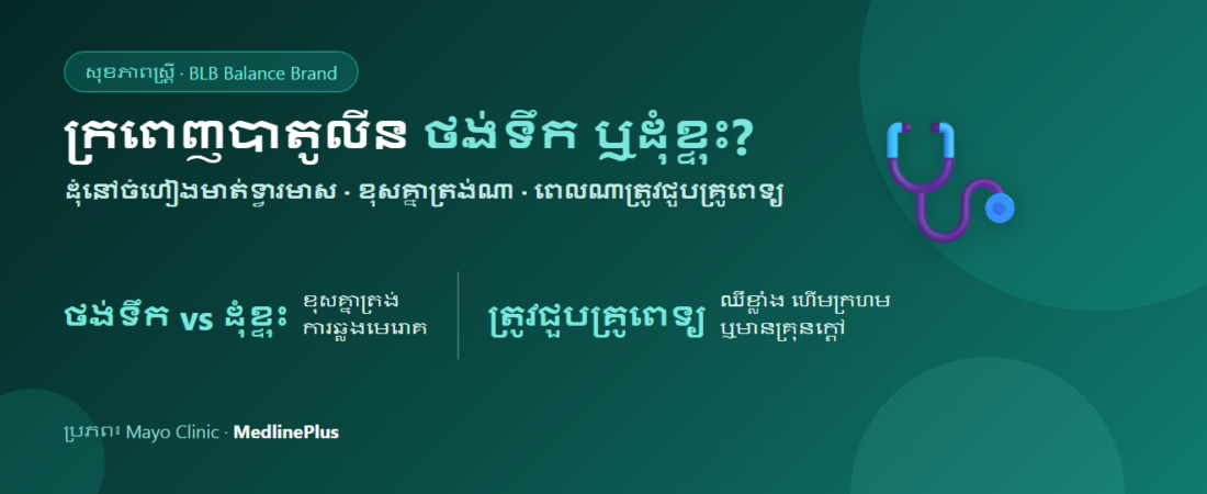 ថង់ទឹក/ដុំខ្ទុះក្រពេញបាតូលីន (Bartholin’s cyst) ៖ រោគសញ្ញា មូលហេតុ និងពេលណាត្រូវជួបគ្រូពេទ្យ