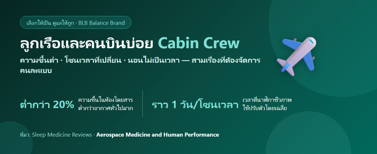 ลูกเรือ แอร์โฮสเตส คนบินข้ามโซนเวลาบ่อย กินอะไรดี? ดูแลการนอน ผิว และน้ำในร่างกาย
