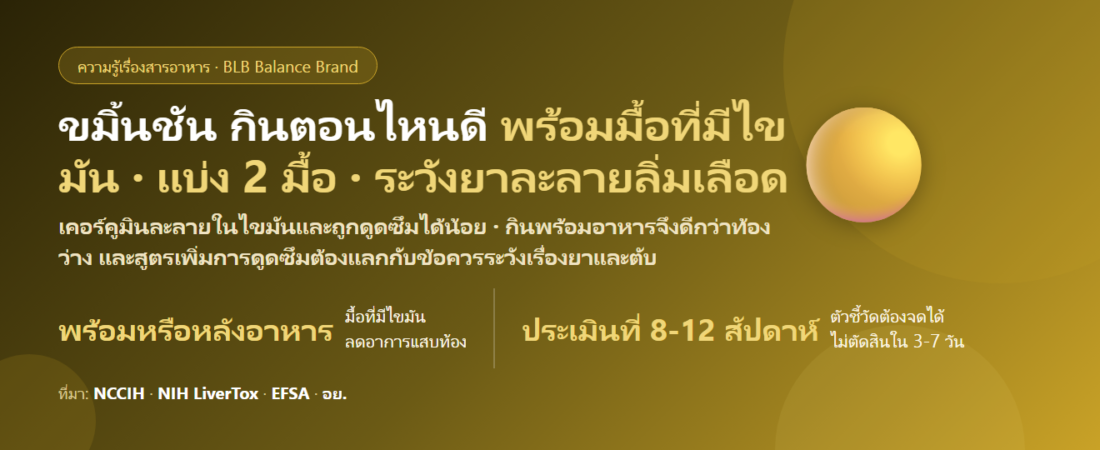 ขมิ้นชัน (เคอร์คูมิน) กินตอนไหนดี? ก่อนหรือหลังอาหาร ท้องว่างได้ไหม กินคู่พริกไทยดำ-ยาอะไรต้องระวัง