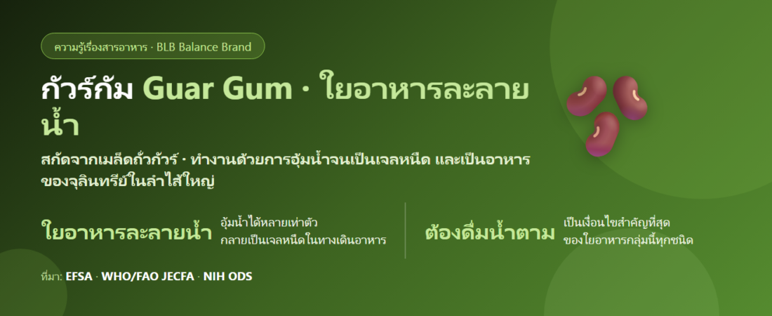 กัวร์กัม (Guar Gum) คืออะไร? ใยอาหารละลายน้ำจากถั่วที่อยู่ทั้งในผงชงและในซอสมะเขือเทศ