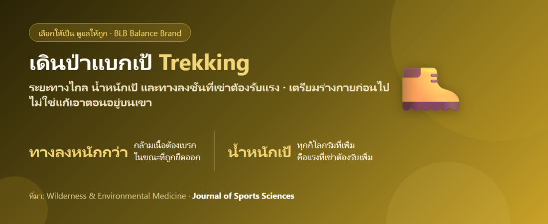 เดินป่าแบกเป้ 2-3 วัน เข่ารับน้ำหนักหนัก กินอะไรดี? ดูแลข้อและกระดูกของคนเดินทางไกล