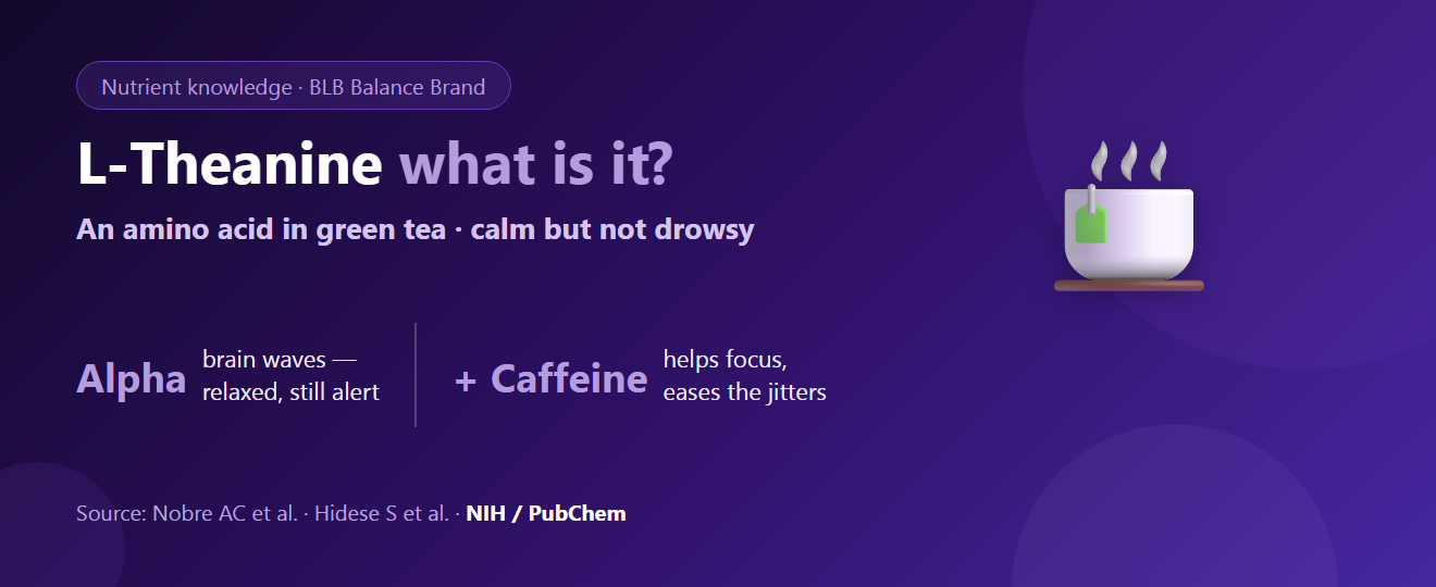 What Is L-Theanine? The Amino Acid in Green Tea That Relaxes Without Drowsiness