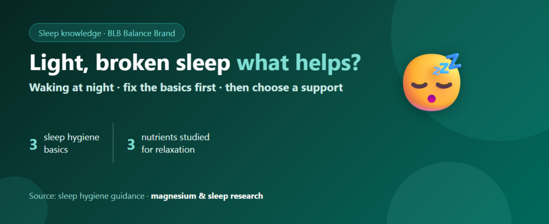 Light Sleep and Waking at Night: What to Take and How to Rest Properly