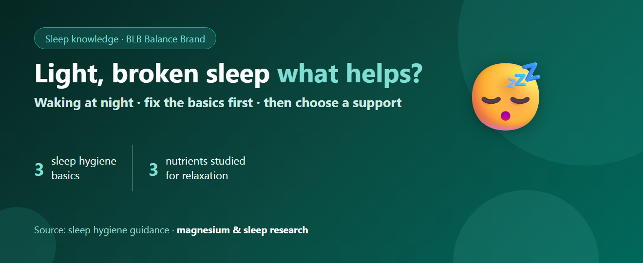 Light Sleep and Waking at Night: What to Take and How to Rest Properly