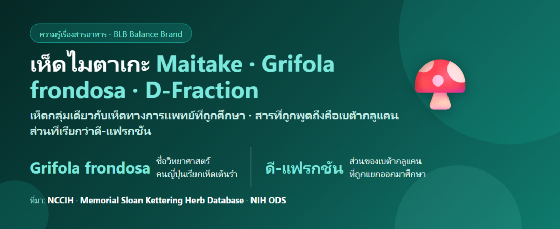 เห็ดไมตาเกะ (Maitake) คืออะไร? เห็ดญี่ปุ่นกับดี-แฟรกชันที่ต้องอ่านฉลากให้เป็น