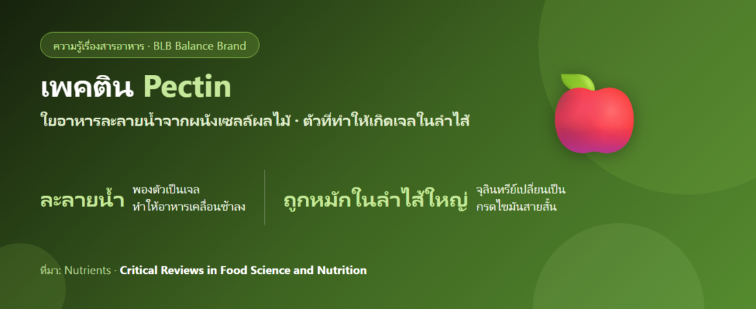 เพคติน (Pectin) คืออะไร? ใยอาหารที่ทำให้แยมเซ็ตตัว กับบทบาทในลำไส้