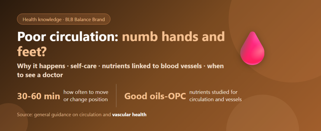 Poor Circulation, Numb Hands and Feet: What to Take and How to Care for Yourself