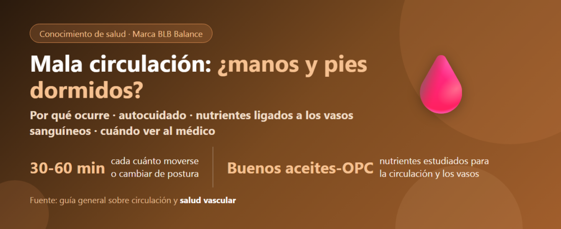 Mala circulación, manos y pies dormidos: qué tomar y cómo cuidarse