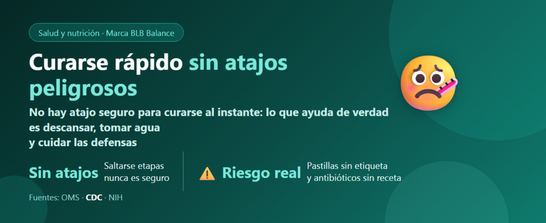 ¿Cómo recuperarse más rápido al estar enfermo? El peligro de los paquetes de pastillas sin etiqueta