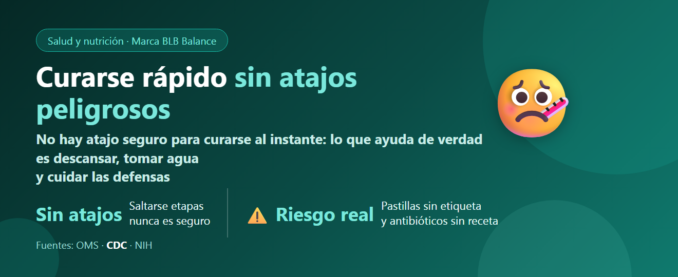 ¿Cómo recuperarse más rápido al estar enfermo? El peligro de los paquetes de pastillas sin etiqueta