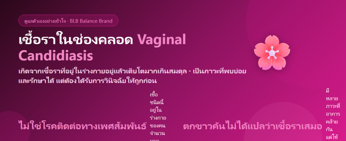เชื้อราในช่องคลอด ตกขาวเป็นก้อน คันมาก : สาเหตุ สิ่งที่กระตุ้น และการดูแลอย่างเข้าใจ