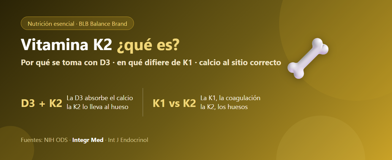 ¿Qué es la vitamina K2? Por qué se toma junto con la vitamina D3