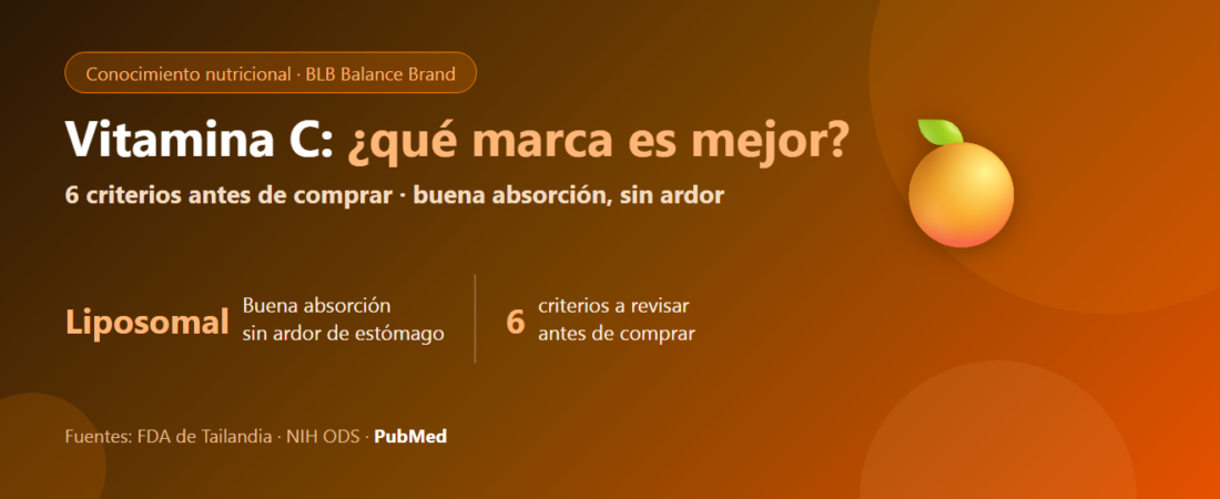 ¿Qué marca de vitamina C es mejor en 2026? Cómo elegir una que se absorba bien y no dé ardor de estómago