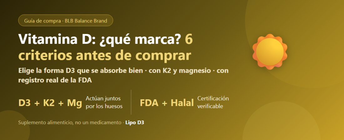 ¿Qué vitamina D elegir? 6 criterios antes de comprar | Lipo D3