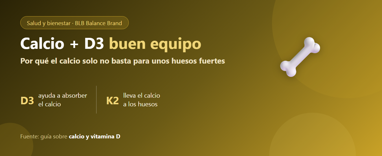 Calcio y vitamina D: cómo trabajan juntos para cuidar los huesos y si basta con tomar solo calcio