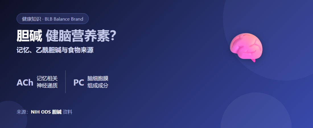 胆碱（Choline）是什么？记忆的前体物质，真的能健脑吗？从哪里获取