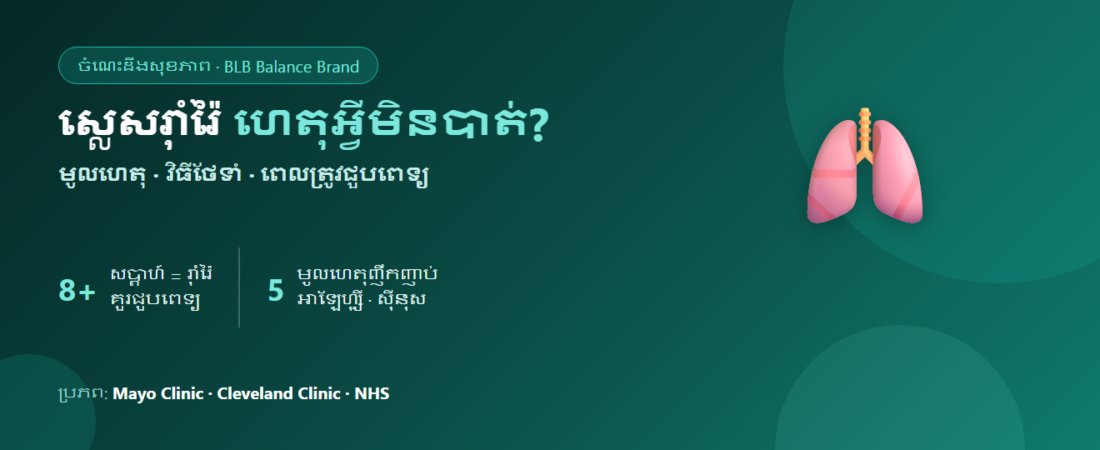 ស្លេសក្នុងបំពង់ករ៉ាំរ៉ៃ ហេតុអ្វីមិនបាត់? មូលហេតុ វិធីថែទាំ និងពេលណាត្រូវជួបគ្រូពេទ្យ