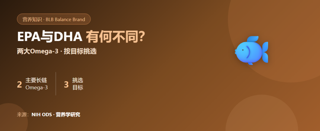 EPA与DHA有何不同？两大Omega-3的区别及如何按目标挑选