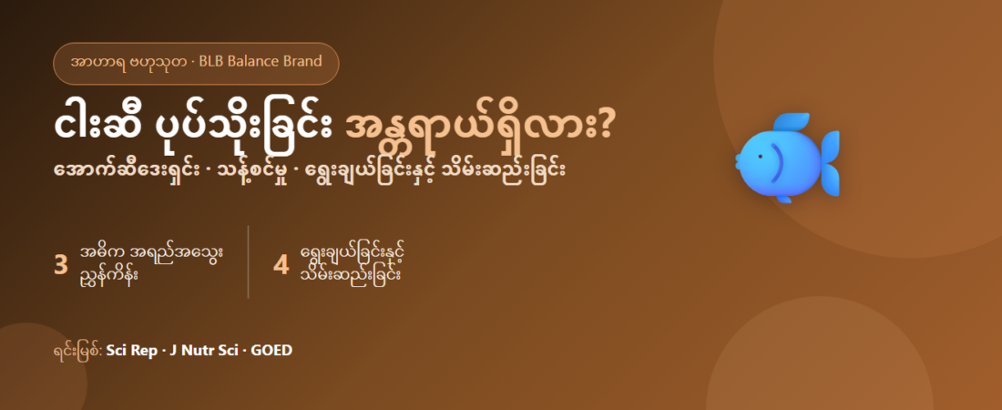 ငါးဆီ ပုပ်သိုးခြင်း အန္တရာယ်ရှိသလား? အောက်ဆီဒေးရှင်း တန်ဖိုး၊ သန့်စင်မှုနှင့် ဘေးကင်းစွာ ရွေးချယ်နည်း