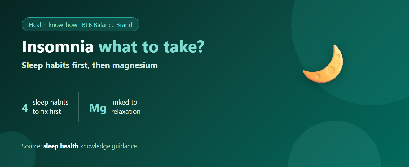 Insomnia: What to Take? Magnesium and Sleep, and How to Choose Well