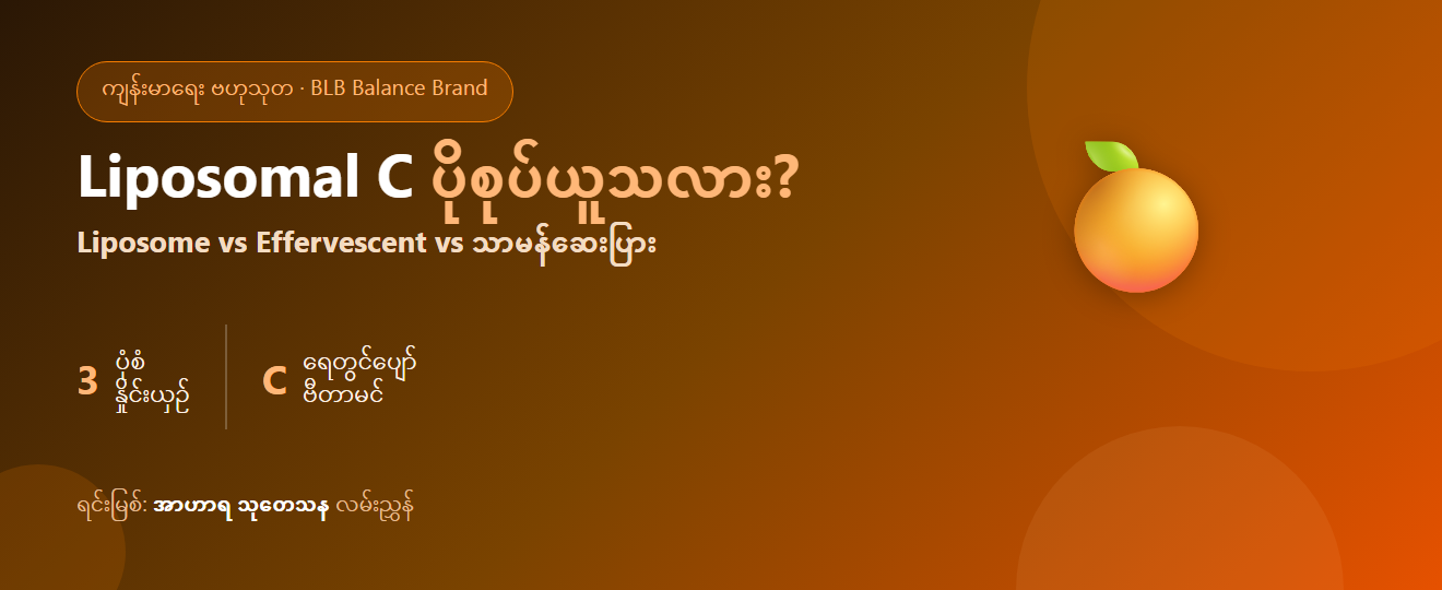 Liposomal ဗီတာမင် C က တကယ် ပိုစုပ်ယူနိုင်သလား? သာမန်ပုံစံနှင့် နှိုင်းယှဉ်ချက်
