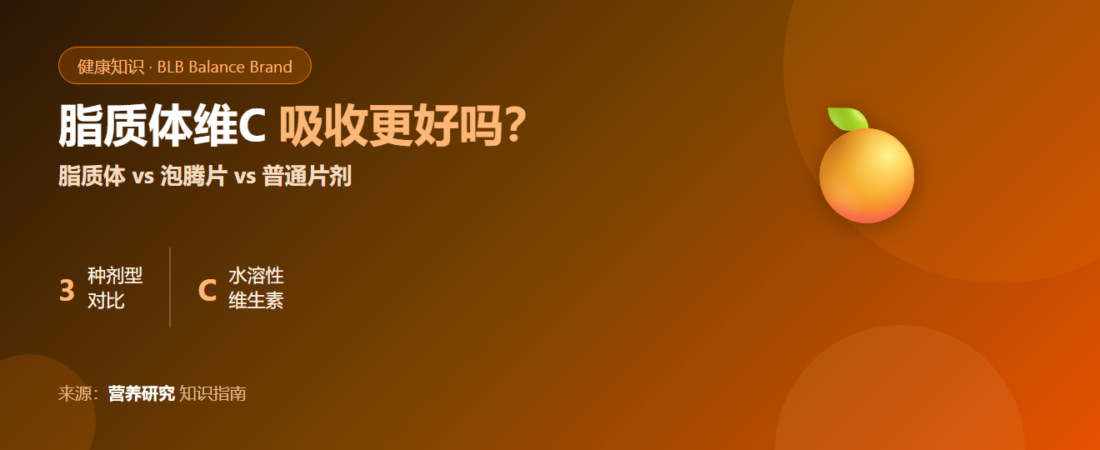 脂质体维生素C（Liposomal Vitamin C）真的吸收更好吗？与普通型对比
