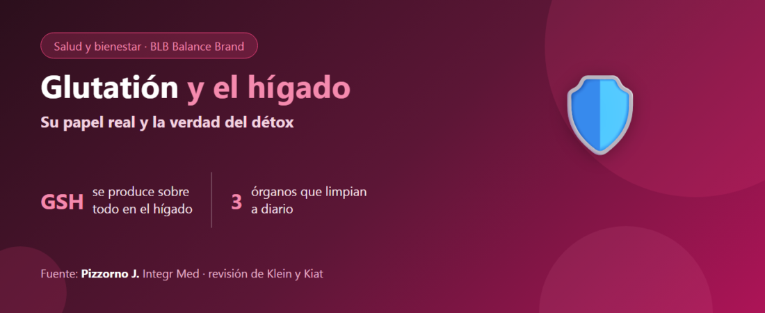 El glutatión y el hígado: el principal antioxidante del cuerpo y la verdad sobre el “détox”