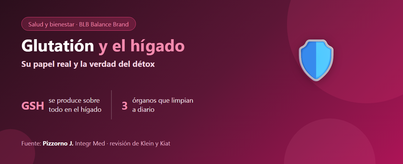 El glutatión y el hígado: el principal antioxidante del cuerpo y la verdad sobre el “détox”