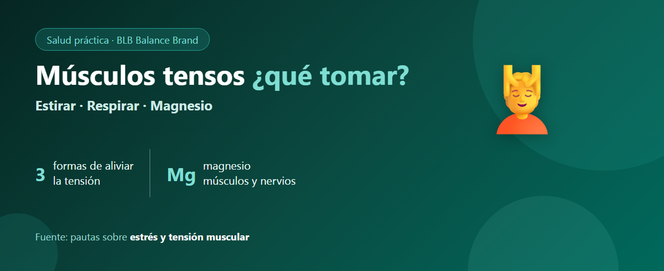 Estrés en los músculos: tensión y dolores por estrés, ¿qué tomar?