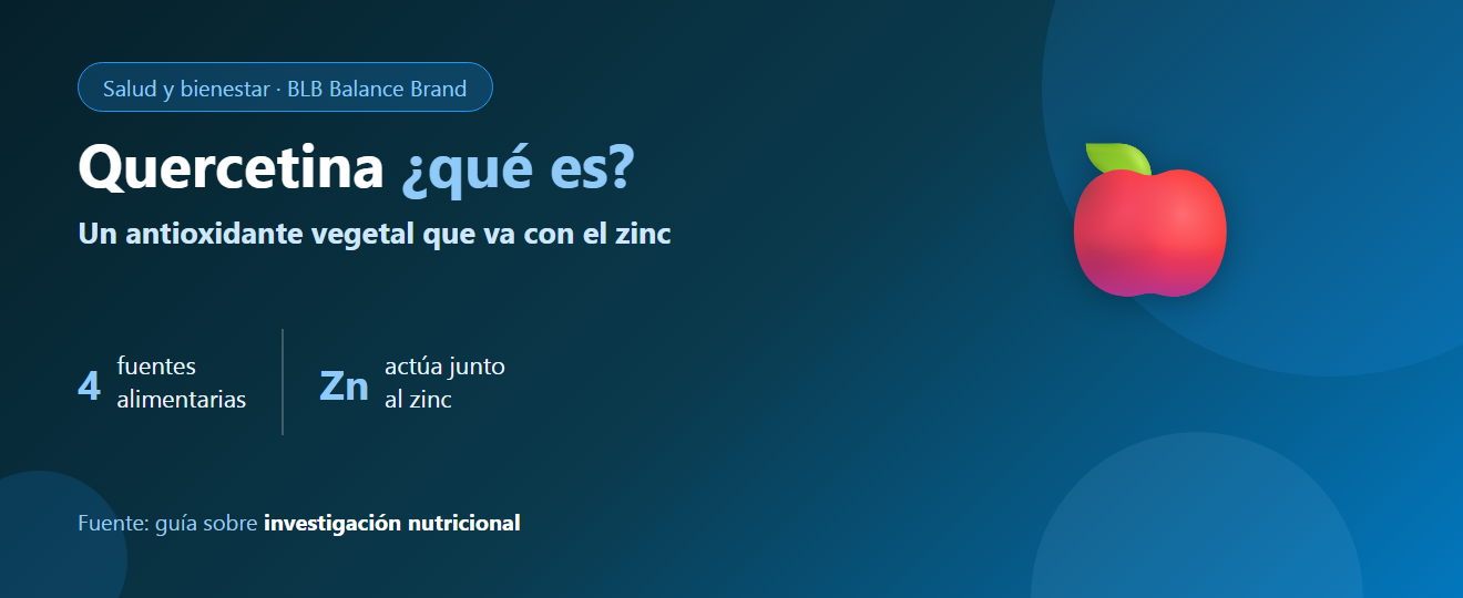 ¿Qué es la quercetina (Quercetin)? Un antioxidante vegetal y cómo actúa junto al zinc